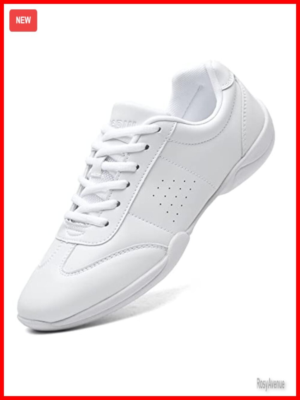 Cheer Shoes Girls Cheerleading Sneakers White Synthetic Leather